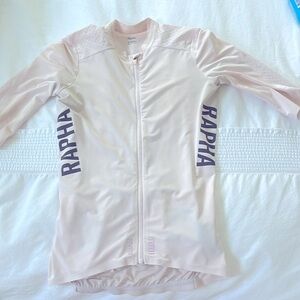 Rapha aero pro team jersey in light pink, XS